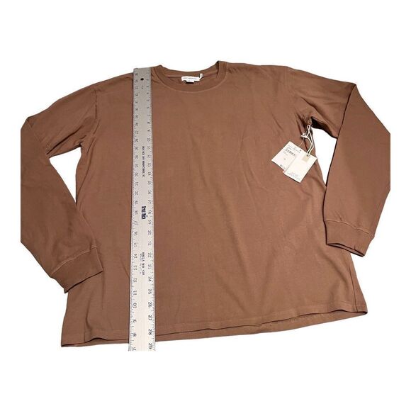 GOOD AMERICAN Sweatshirt Womens M/L Brown BOYFRIEND PUTTY Relaxed Sweater Lounge - Picture 5 of 15